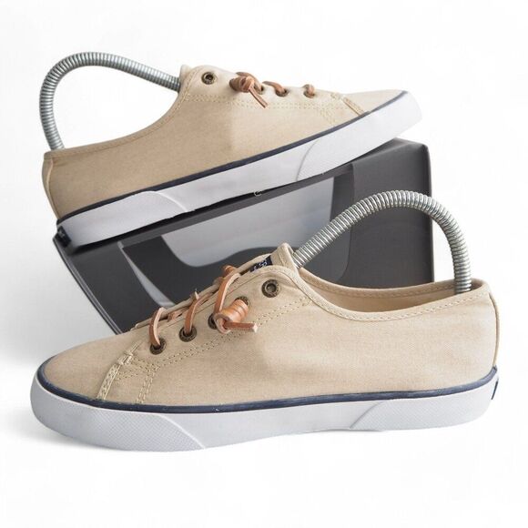 Sperry Top-Sider Pier View Casual Slip-on Sneakers Sand Beige STS81816 Women's 7 - Picture 1 of 11